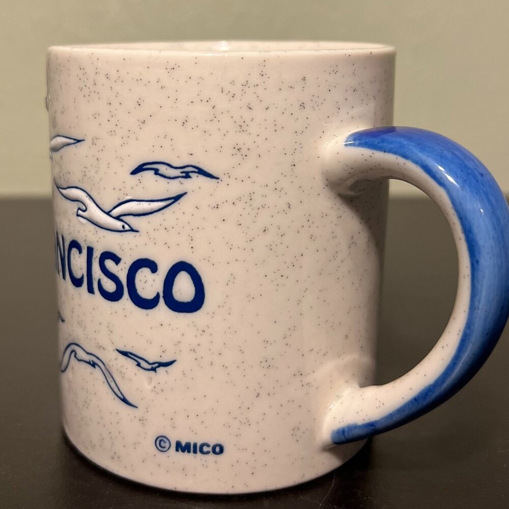 Vintage Otagiri San Francisco, California  Souvenir Mug with Embossed Seagulls - Picture 4 of 9
